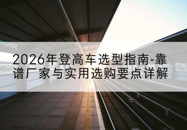 张家川登高车厂家推荐-2026年登高车选型指南-靠谱厂家与实用选购要点详解
